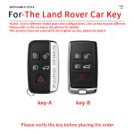 Fashion ABS Car Remote Key Case Cover For Land Rover Range Rover Sport Velar Evoque Freelander2 Discovery Svr Defender Shell Key Chain