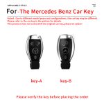 Zinc Alloy Car Key Case Cover For Mercedes Benz A C E S G Class GLA CLA GLK GLC W204 W463 W176 W251 W205 Protector key chain keychain Accessories