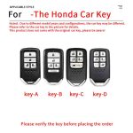 Zinc Alloy Car Key Case Cover For HONDA Odyssey Freed Elysion MPV Remote keyless entry holder