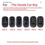 Zinc Alloy Car Key Case Cover For Honda Civic Gen Accord Vezel Freed Pilot CRV HR-V Odyssey Freed Elysion Accessories