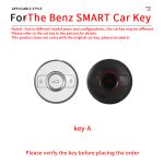 Fashion ABS Car Remote Key Case Cover For Mercedes Benz SMART Fortwo 1 BRABUS 1 Benz SMART 2022 2023 Keychain Accessories