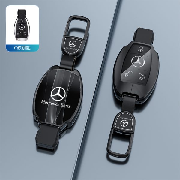 Fashion Car Key Protect Skin Cover Case Set For Mercedes Benz A B E C S GLC Class E200 E400 E63 W213 S550 S560 C260 A200 GLS GLA CLA CLS GLK GLC W204 W463 W176 W251 W205 AMG W205 W212 W223 W206 S350L S400L S450L S500L Key Shell Protector