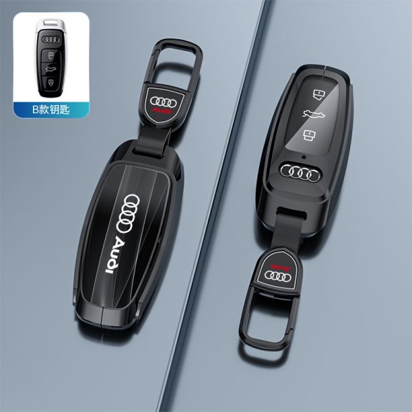 Fashion Car Key Protect Skin Cover Case Set For Audi A1 A3 A4 8P 8L 8V 8Y A5 B6 B7 A6 A7 C5 C6 Q3 Q5 Q7 4F S3 S4 S6 RS3 TT B8 B9 4K A8 E-tron Q8 C8 D5 SQ8 RS3