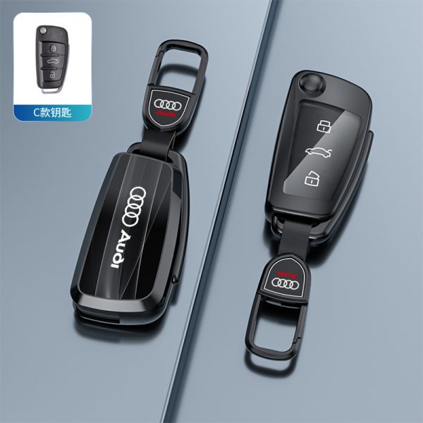 Fashion Car Key Protect Skin Cover Case Set For Audi A1 A3 A4 8P 8L 8V 8Y A5 B6 B7 A6 A7 C5 C6 Q3 Q5 Q7 4F S3 S4 S6 RS3 TT B8 B9 4K A8 E-tron Q8 C8 D5 SQ8 RS3