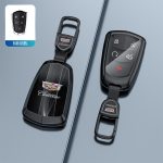 Fashion Car Key Protect Skin Cover Case Set For Cadillac ATS CT4 CT5 CT6 CTS DTS XT5 Escalade ESV SRX STS XTS ELR Remote Key Holder Keychain