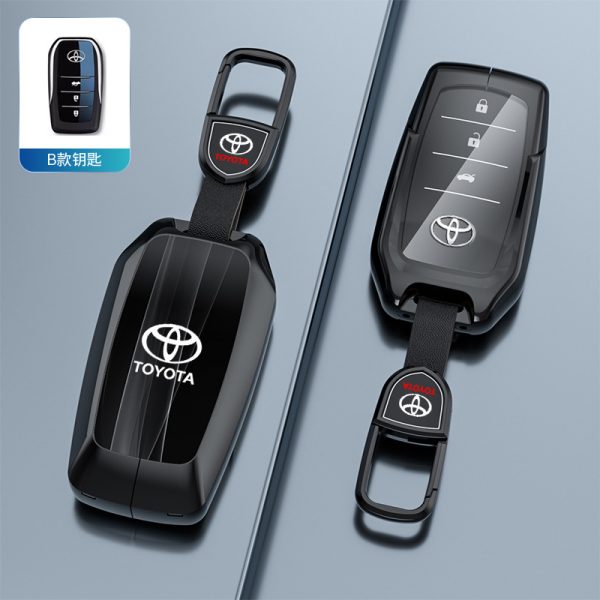 Fashion Car Key Protect Skin Cover Case Set For Toyota Corolla Hybrid Rav4 Land Cruiser Prado Camry Highlander Prius C-HR Hilux Fortuner Crown Avensis Fortuner CHR