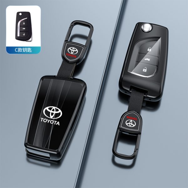 Fashion Car Key Protect Skin Cover Case Set For Toyota Corolla Hybrid Rav4 Land Cruiser Prado Camry Highlander Prius C-HR Hilux Fortuner Crown Avensis Fortuner CHR