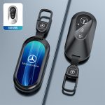 Fashion Car Key Protect Skin Cover Case Set For Mercedes Benz A B E C S GLC Class E200 E400 E63 W213 S550 S560 C260 A200 GLS GLA CLA CLS GLK GLC W204 W463 W176 W251 W205 AMG W205 W212 W223 W206 S350L S400L S450L S500L Key Shell Protector