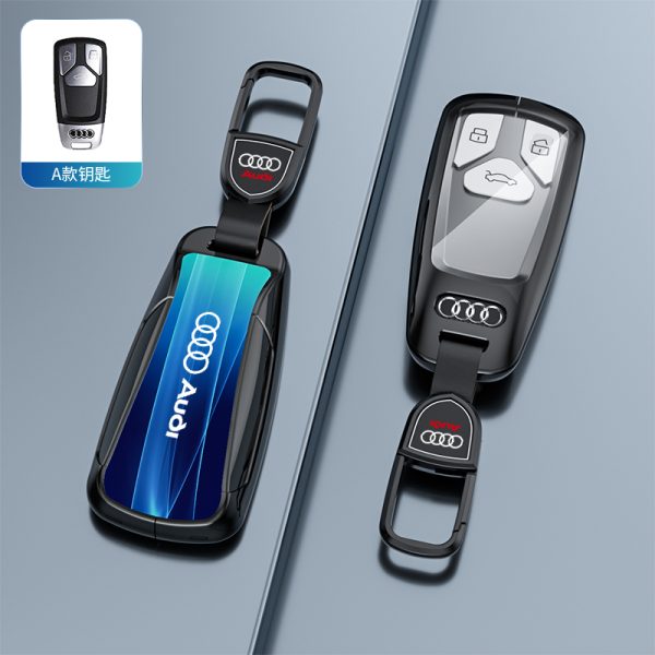 Fashion Car Key Protect Skin Cover Case Set For Audi A1 A3 A4 8P 8L 8V 8Y A5 B6 B7 A6 A7 C5 C6 Q3 Q5 Q7 4F S3 S4 S6 RS3 TT B8 B9 4K A8 E-tron Q8 C8 D5 SQ8 RS3