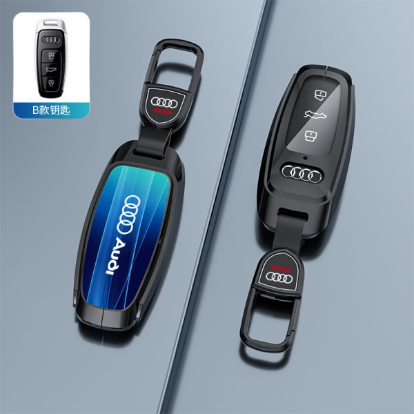 Fashion Car Key Protect Skin Cover Case Set For Audi A1 A3 A4 8P 8L 8V 8Y A5 B6 B7 A6 A7 C5 C6 Q3 Q5 Q7 4F S3 S4 S6 RS3 TT B8 B9 4K A8 E-tron Q8 C8 D5 SQ8 RS3