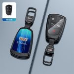 Fashion Car Key Protect Skin Cover Case Set For Cadillac ATS CT4 CT5 CT6 CTS DTS XT5 Escalade ESV SRX STS XTS ELR Remote Key Holder Keychain