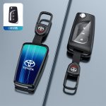 Fashion Car Key Protect Skin Cover Case Set For Toyota Corolla Hybrid Rav4 Land Cruiser Prado Camry Highlander Prius C-HR Hilux Fortuner Crown Avensis Fortuner CHR