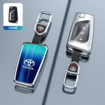 Fashion Car Key Protect Skin Cover Case Set For Toyota Corolla Hybrid Rav4 Land Cruiser Prado Camry Highlander Prius C-HR Hilux Fortuner Crown Avensis Fortuner CHR