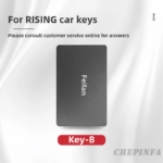 Zinc Alloy Car Key Case Cover For RISING Fei fan R7 F7 card key cover Dedicated car protective case key chain