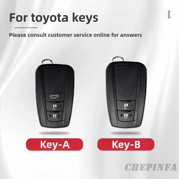 Zinc Alloy Car Key Case Cover For Toyota Prius Camry Corolla CHR C-HR RAV4 Land Cruiser Prado Keychain Accessories