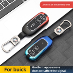 Zinc Alloy Car Key Case Cover For Buick Encore Envision Excelle Lacrosse Regal Verano GX GL6 Enclave OPEL Astra key Case Rings Protect Shell Car Styling keychain