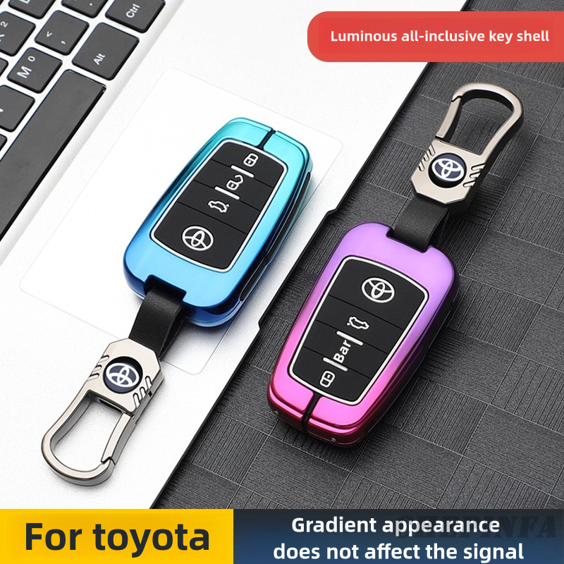 Metal car key case cover for toyota