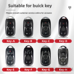 Zinc Alloy Car Key Case Cover For Buick Encore Envision Excelle Lacrosse Regal Verano GX GL6 Enclave OPEL Astra key Case Rings Protect Shell Car Styling keychain