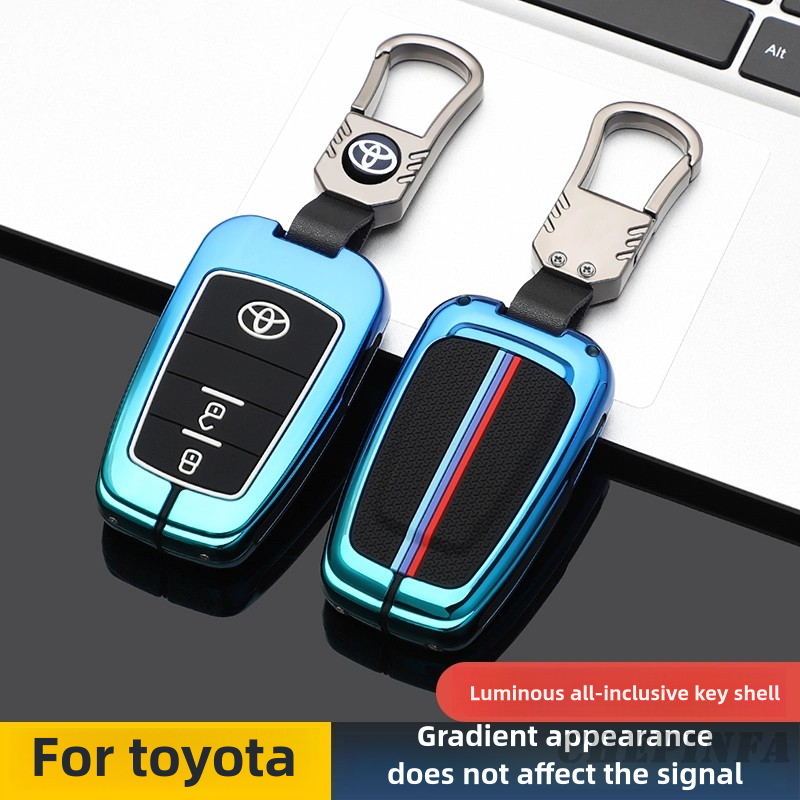 Metal car key case cover for toyota