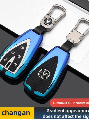 Zinc Alloy Car Key Case Cover For Changan CS35PLUS CS35 Plus CS55 PLUS CS75 PLUS Eado UNI-T UNI K Oushang X5 X7 EV 2019-2022