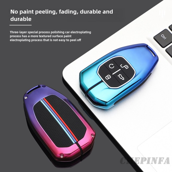 Zinc Alloy Car Key Case Cover For Trumpchi GAC 2021 Empow J11 J12 J13 J14 J15 J16 GS8 Shell Protector Accessories