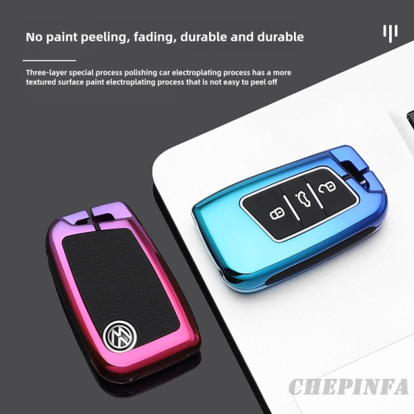 Zinc Alloy Car Key Case Cover For VW Volkswagen Magotan Passat B8 Skoda Superb Kodiaq A7 Car Key Accessories