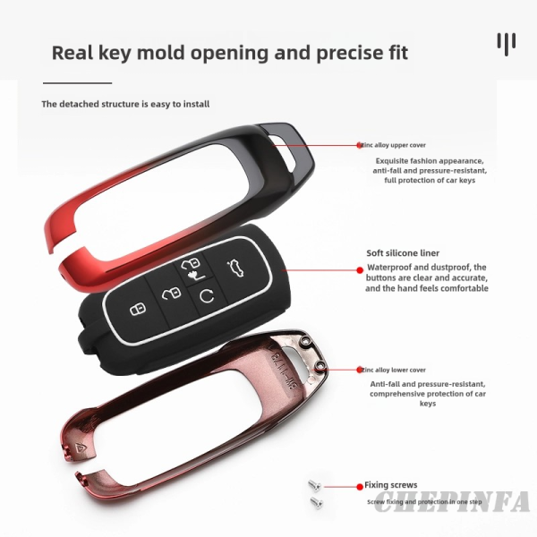 Zinc Alloy Car Key Case Cover For GAC Trumpchi Aion S V Y LX GS7 GS8 GM8 GS5 GA6 GM6 Key protector Shell Accessories