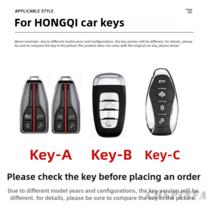 Metal car key case for Hongqi