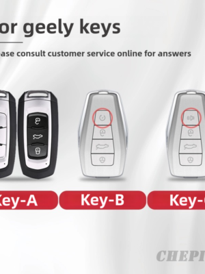 Metal car key case for geely