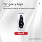 Zinc Alloy Car Key Case Cover For  Geely Tugella 2020 Boyue Atlas Pro Gili Tugella Key Protector Keychain Accessories