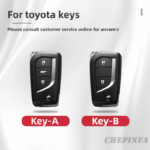 Zinc Alloy Car Key Case Cover For Toyota Auris Corolla Avensis Verso Yaris Aygo Scion TC IM Camry RAV4 Forturner Hilux