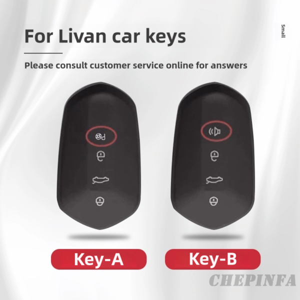 Zinc Alloy Car Key Case Cover For Geely LIVAN 7 EV 2023 2024 Car Accessories