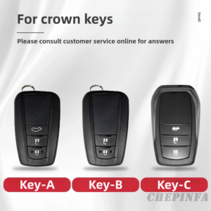 Metal car key case for crown