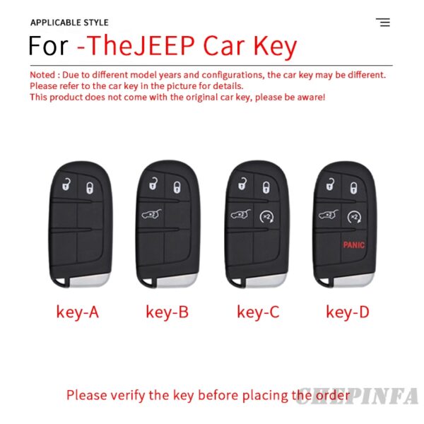 Zinc Alloy Car Key Case Cover For Jeep Renegade Compass Grand Cherokee for Chrysler 300C Wrangler Dodge Accessaries