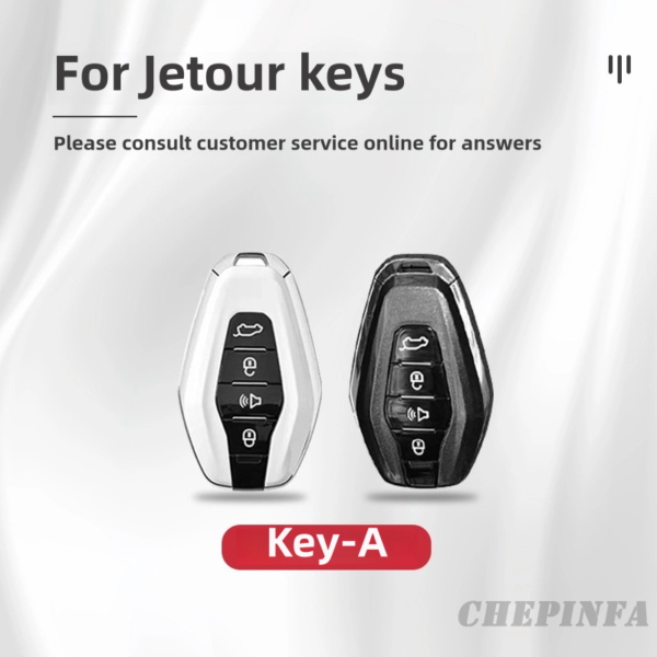 Zinc Alloy Car Key Case Cover For Chery Jetour X70 X70plus X70m X90plus X95pro Accessaries