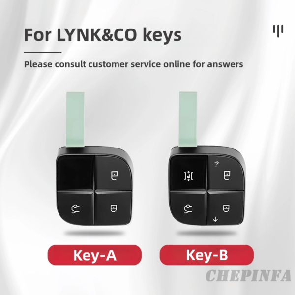 Zinc Alloy Car Key Case Cover For LYNK&CO 08 2022 2023 2024 LYNKCO 01 02 03 05 06 09 Auto Key Fob Holder Keychain