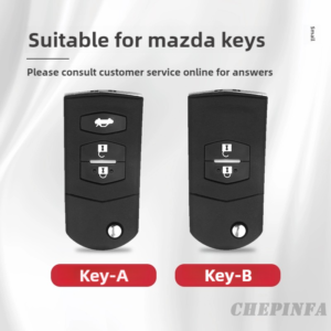 Metal car key case for mazda