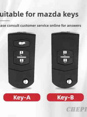 Metal car key case for mazda