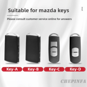 Metal car key case for mazda