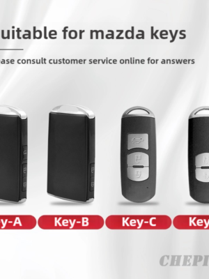 Metal car key case for mazda