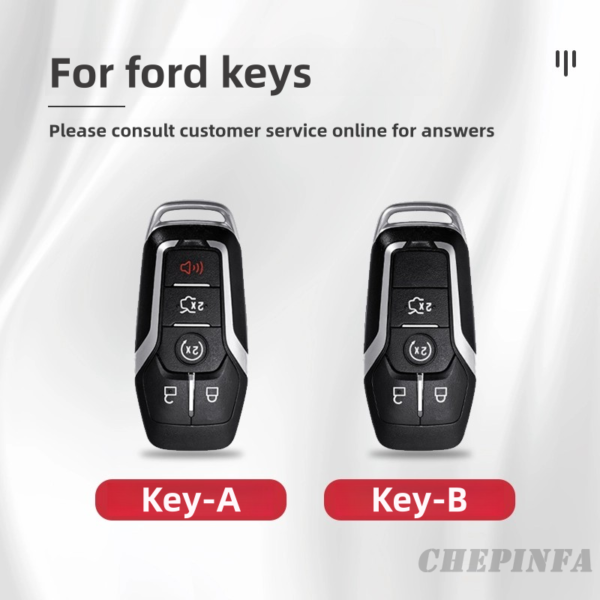 Zinc Alloy Car Key Case Cover For Ford Fusion Mondeo Mustang F 150 Explorer Edge 2015 2016 2017 2018