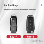 Zinc Alloy Car Key Case Cover For Ford Mondeo MK3 MK4 MK5 Kuga F150 Ranger Explorer Focus SMAX CMAX Mustang 2020 Fusion Fiesta Escort Mondeo Everest