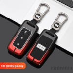 Zinc Alloy Car Key Case Cover For Geely Galaxy L7 2023 L6 MAX 1.5T Plus AIR PRO E5 2014 E8 Keyless Remote Key Fob Accessories