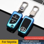 Zinc Alloy Car Key Case Cover For Toyota Auris Corolla Avensis Verso Yaris Aygo Scion TC IM Camry RAV4 Forturner Hilux