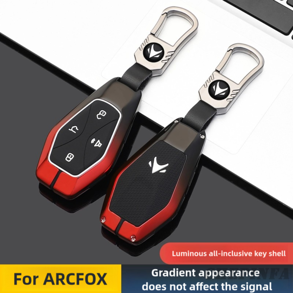 Zinc Alloy Car Key Case Cover For ARCFOX Alpha S Alpha T αS αT GT ECF ARCFOX-7 Auto Keyless Accessories