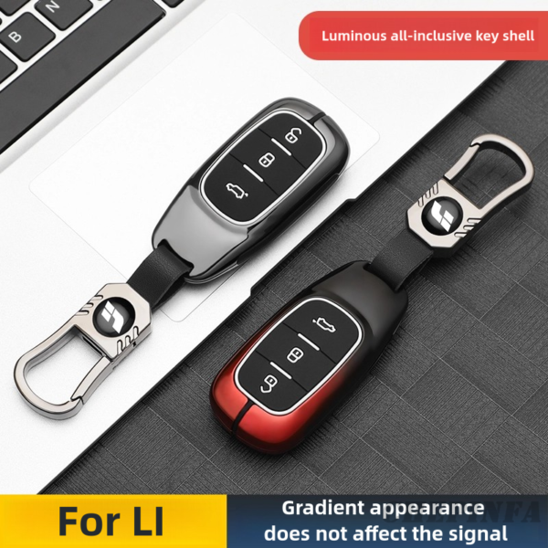 Zinc Alloy Car Key Case Cover For LEADING IDEAL Lixiang ONE Li Key Case Shell Keychian Auto Accessories