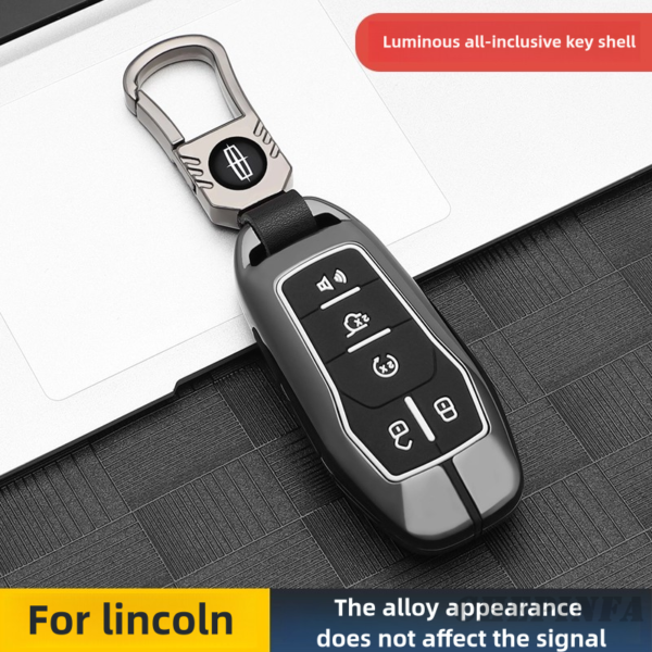 Zinc Alloy Car Key Case Cover For Lincoln  MKZ MKC MKX Ford Fusion F-150 Edge Explorer Mustang Platinum 2016 F150 Lariat Car Remote Key Case Cover