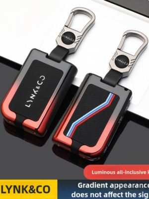 Zinc Alloy Car Key Case Cover For LYNK&CO Lynk Co 05 01 02 03 06 09 4 Button Auto Keychain Accessories