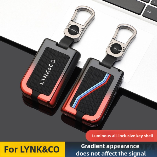 Zinc Alloy Car Key Case Cover For LYNK&CO Lynk Co 05 01 02 03 06 09 4 Button Auto Keychain Accessories