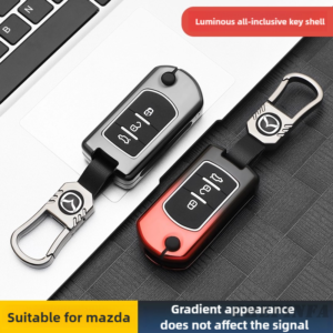 Metal car key case for mazda